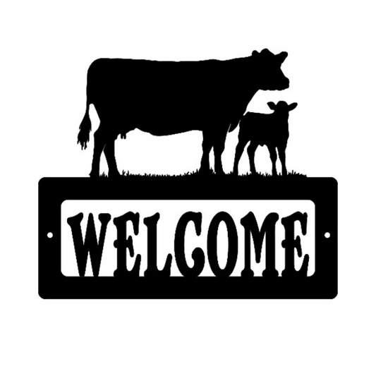 Cow/Calf Welcome Sign ( Pkg of 4 )( A25 )