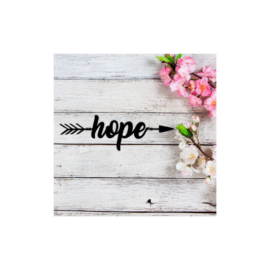 An Arrow of Hope Metal Wall Art (B50)