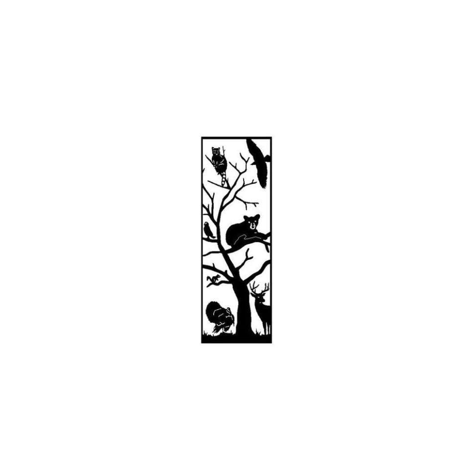 Tree Full Of Animals Metal Wall Art (R6)