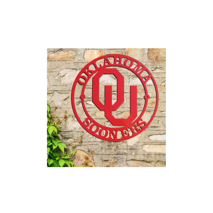 Oklahoma Sooners Logo Wall Art  (B44)