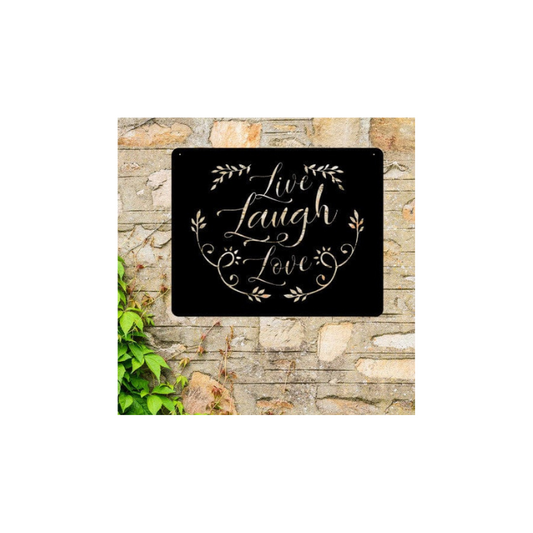 Live Laugh Love Metal Wall Art ( E44 )