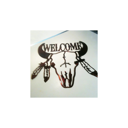 Texas Longhorn Welcome Sign (C12)