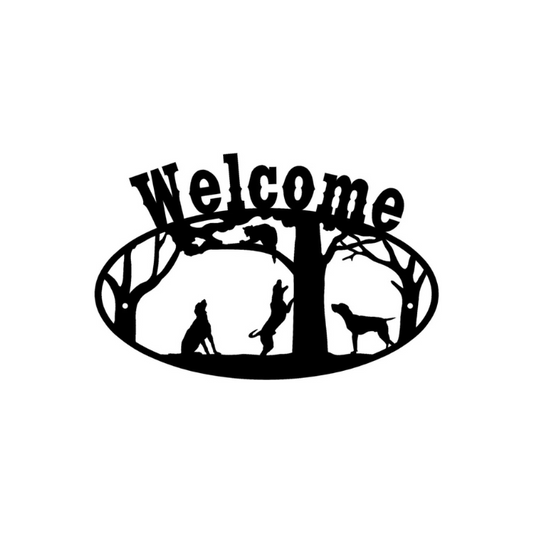 Coondog Welcome Sign (Pkg of 4) ( A20 )