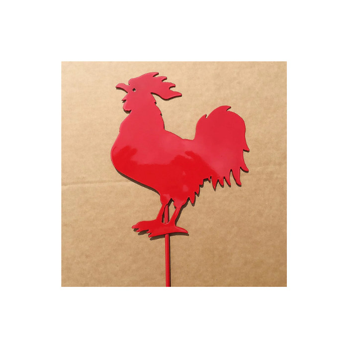 Rooster Metal Garden Stake (D1)