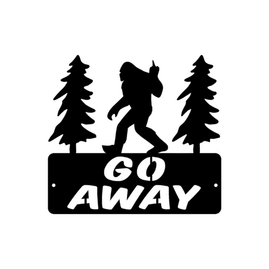 Bigfoot Middle Finger Go Away (pkg of 4) ( A10 )