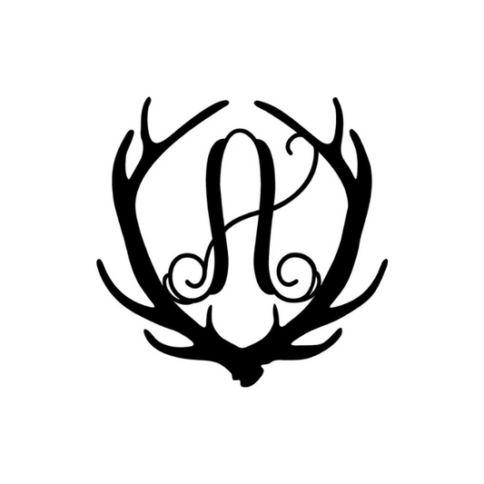 Single Letter Antler Hanger Monogram (A66)