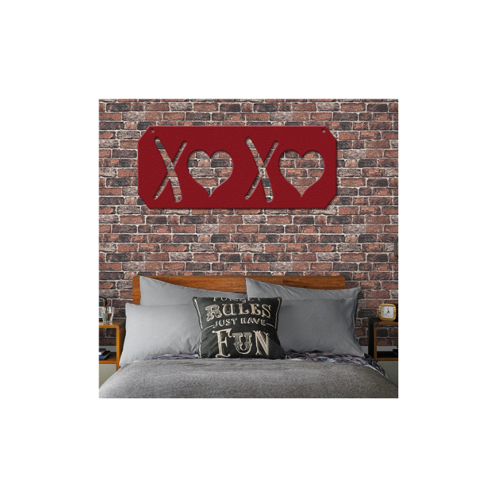 XOXO Metal Wall Art Sign (G37)