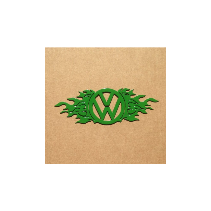 VW Emblem with Flames Medal Wall Art (P17)