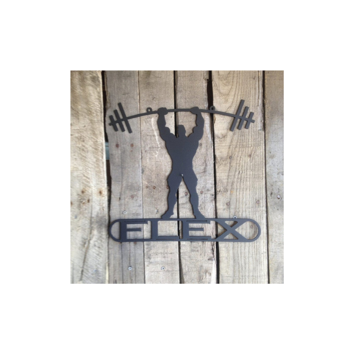 Weight Lifter Custom Text Sign (K14)