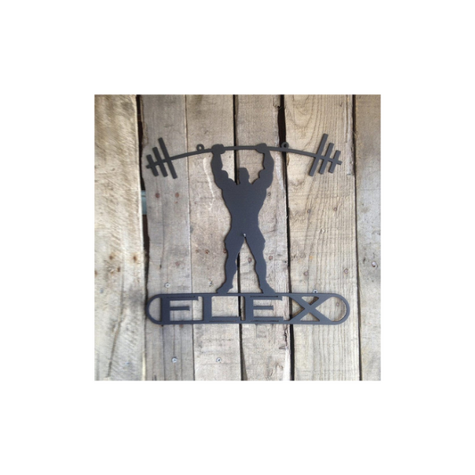 Weight Lifter Custom Text Sign (K14)