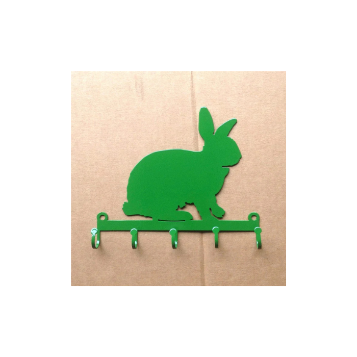 "Whimsical Delight: Rabbit Key Holder with 5 Hooks - Organize Your Keys with Playful Charm!" (Y18)