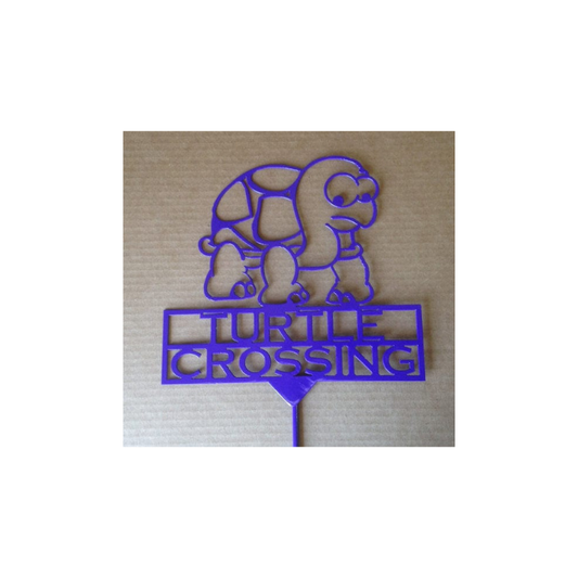 Turtle Crossing Garden Stake (Z8)