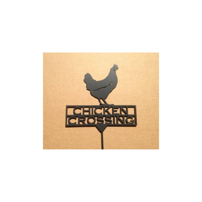 Chicken Crossing Garden Sign (Z6)