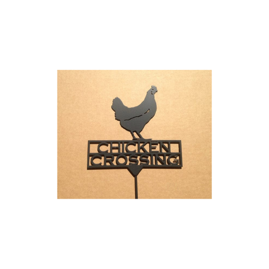 Chicken Crossing Garden Sign (Z6)