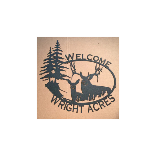 King & Queen of the Forest Welcome Sign (O9)