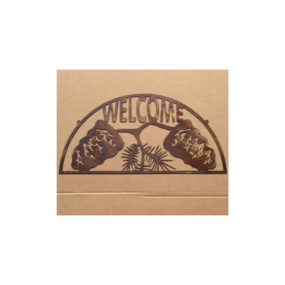 Pine Cone Welcome Sign (W8)