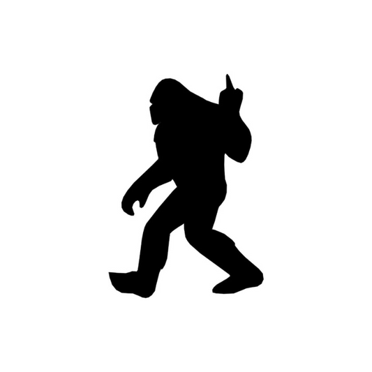 Bigfoot with Raised Middle Finger Lg (pkg of 3) (B12)