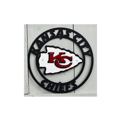 Kansas City Chiefs Metal Sign - Rusty Rooster Metal A57