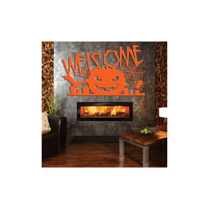 Halloween Welcome Sign with Pumpkin (G40)