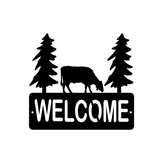 Cow Welcome Sign (Pkg of 4) ( A31 )