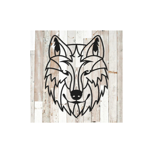 Geometric Wolf Wall Art (G43)