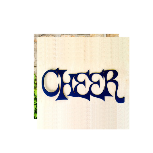 Cheer Metal Wall Art (H1)