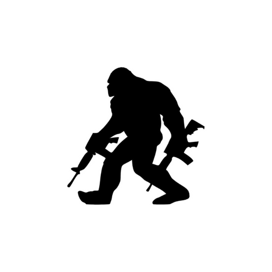 Bigfoot Magnet with two AK (Pkg of 4) (B19)