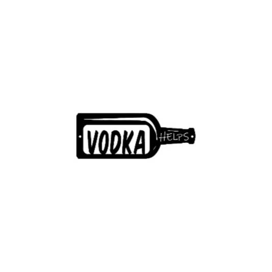 Vodka Helps ( Pkg of 4 ) ( A38 )