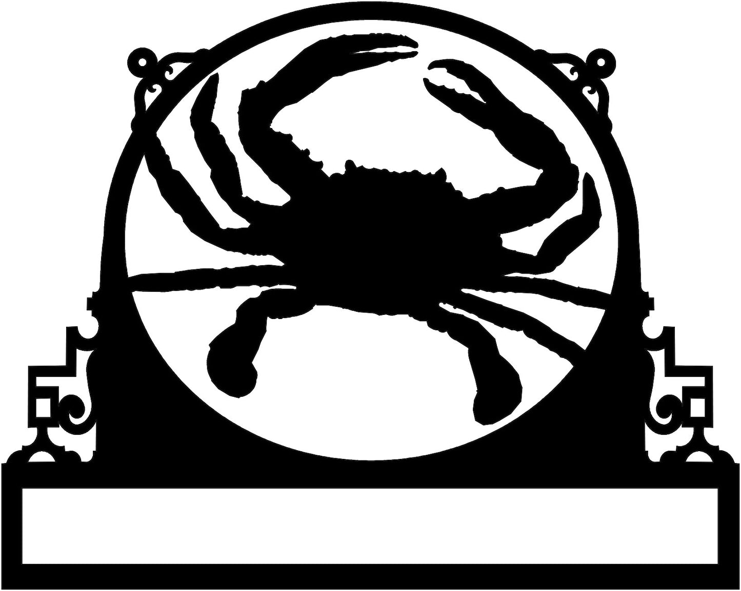 Crab with custom text  field (J15)