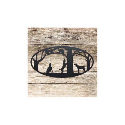 Coon Dogs Metal Wall Art (C3)