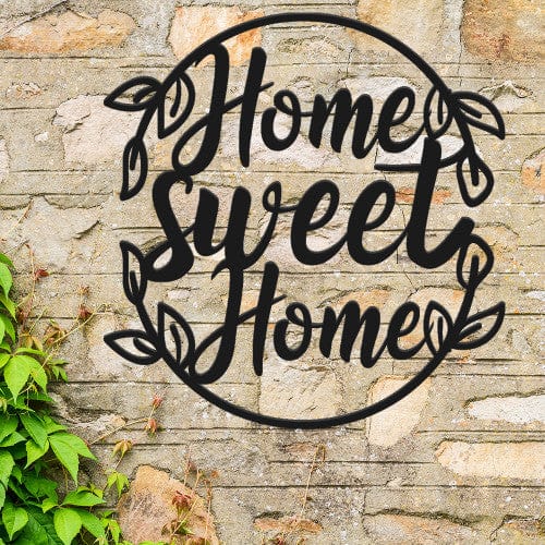 Beautiful Oval Home Sweet Home Sign (F36)