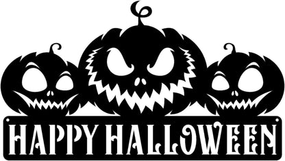 Rusty Rooster Fabrication & Design metal Sign Happy Halloween metal wal art (C72)