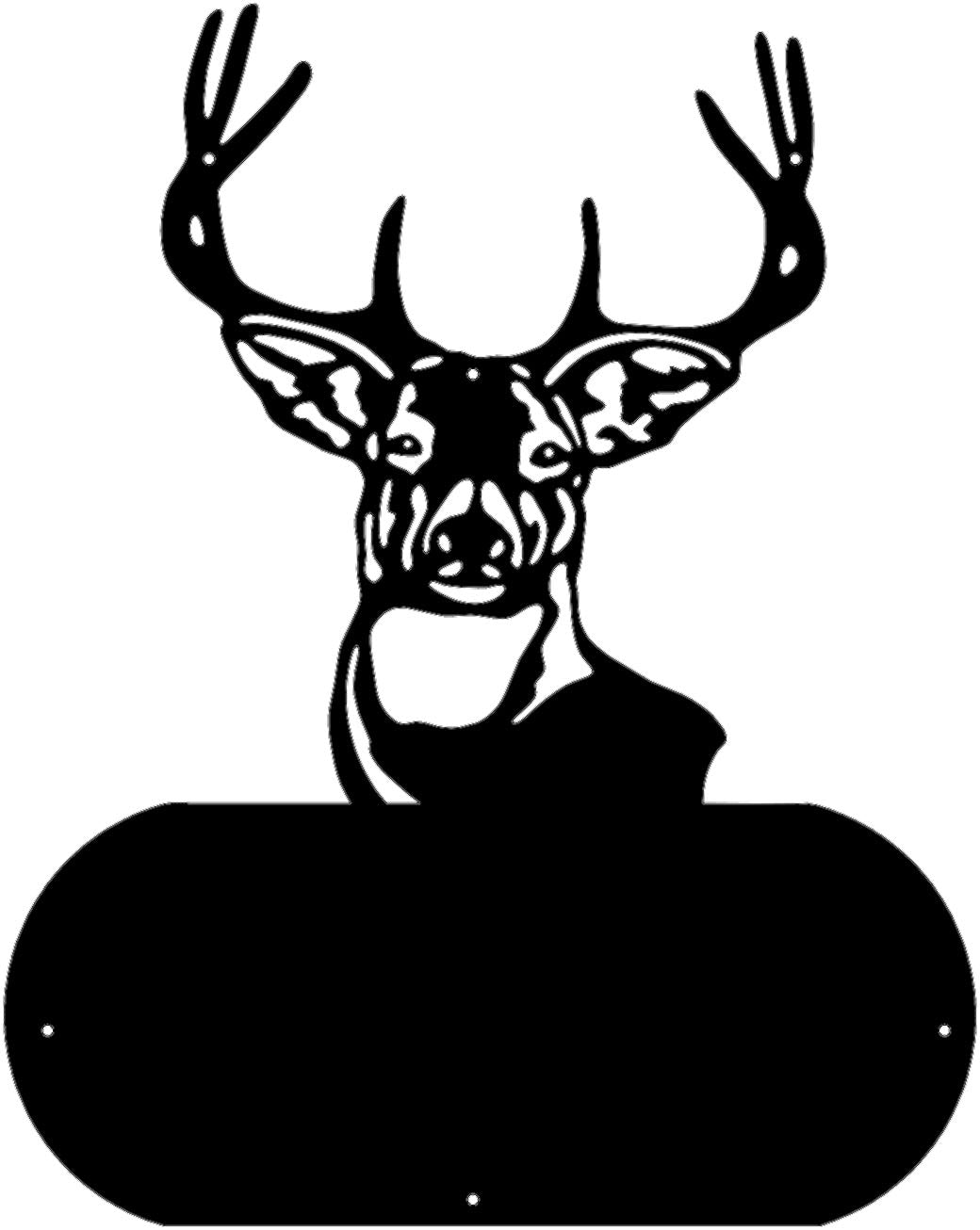 King of the Forest Buck Bust Sign (Z27)